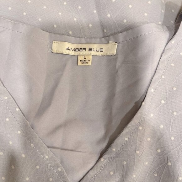 Light Blue Polka Dot Dress - Picture 3 of 5